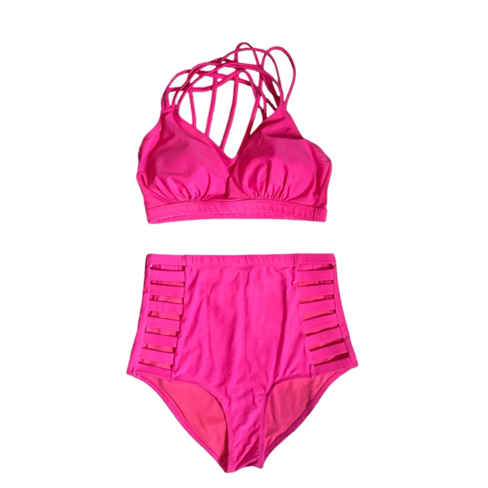 Forever twenty one size XL, high waisted, two-piece swimsuit, side cute …